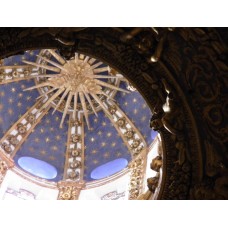 Ceiling design, Christian church, sun at the center